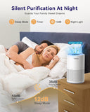 Air Purifiers for Bedroom Home Pets 1200 Ft², H13 True HEPA Air Filter Portable Air Purifier with 12