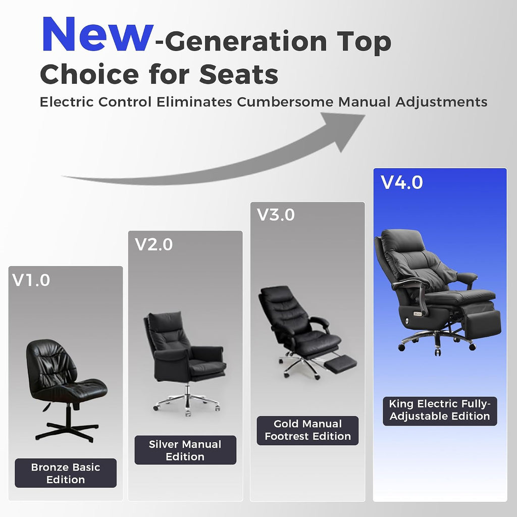 Electric Recliner Chair Big and Tall Office Chair High Back Executive Chair with USB Ports Ergonomic Gaming Chair