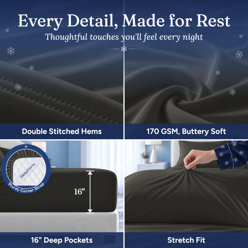 Cooling Sheets - BreezeWeave 3 PC Twin Size Cooling Bed Sheets for Hot Sleepers & Deep, Cool - Cloud Soft, Silky