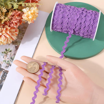 Wave Bending Fringe Trim 5mm Wide RIC Rac Trim Woven Braided Fabric Webbing Edge Lace Fringe Ribbon