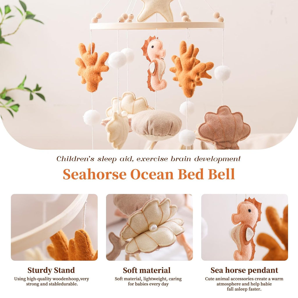 Ocean Life Theme Crib Mobile,Baby Boys Girls Ocean Mobile,Gender Neutral Baby Mobile,Nursery Mobile Soothe