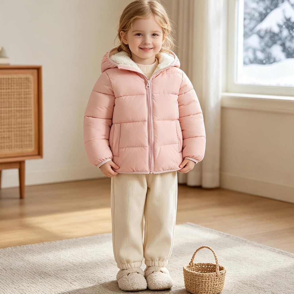 Toddler Winter Coats Fleece Thicken Jacket for Baby Girls Boy 1