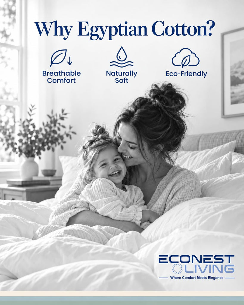 100% Egyptian Cotton 4-pcs King Size Sheet, Sateen, Navy-Blue Damask Stripe