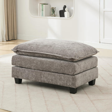 Oversized Modular Sectional Sofa Set, Convertible Deep Seat Cloud Couch with Ottoman, Large U Shaped Corner Couch