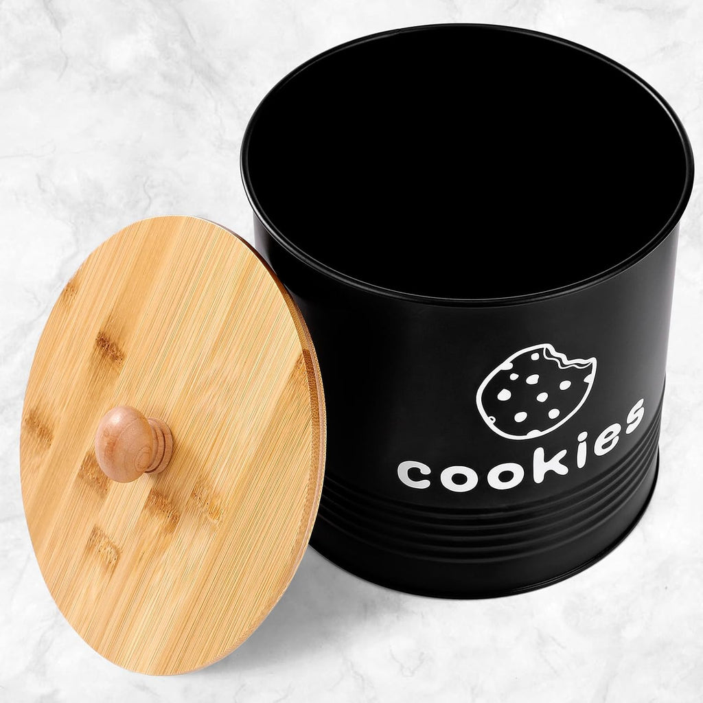 Cookie Jars with Lids Airtight, Large Cookie Tins, 1.5 Gallons Cookie Jar Counter Decorative, Farmhouse, Christmas