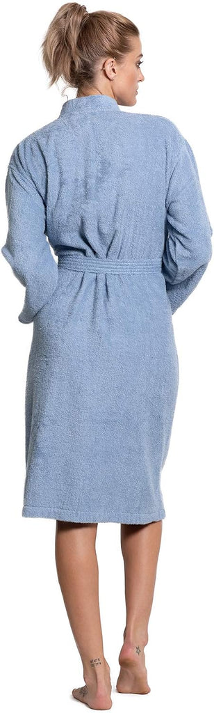 Soft & Absorbent Towel Robe, 100% Cotton Turkish Terry Cloth Kimono Bathrobes for Women