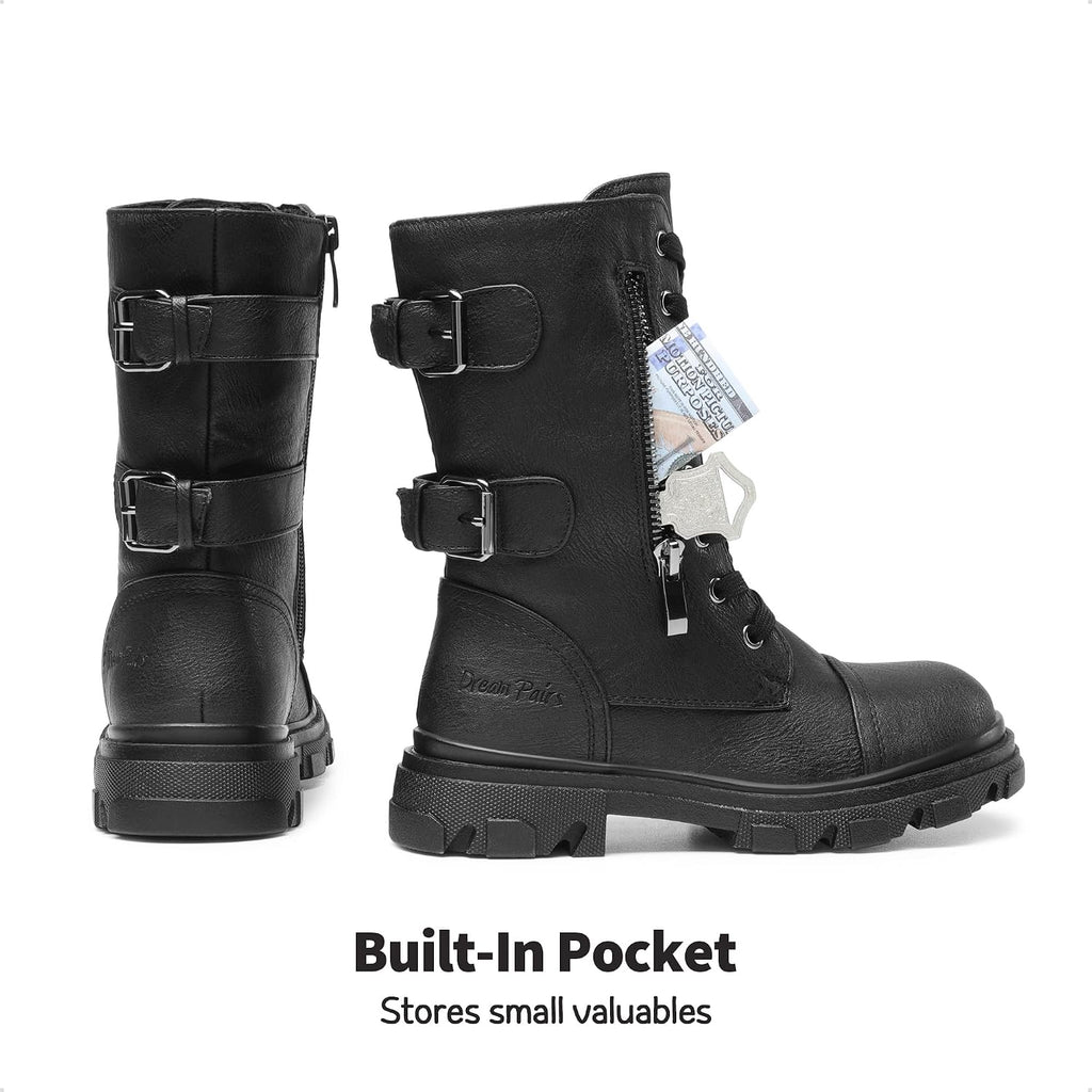 Girls Combat Ankle Boots