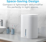PureDry Mini Dehumidifier - 27oz Compact Water Tank Eliminates 300ml/day of Excess Moisture from Closets, Bathrooms