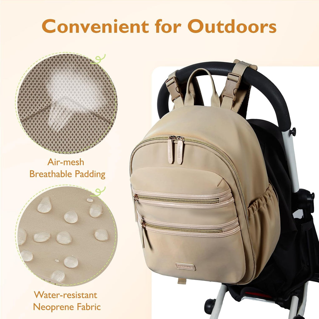 Diaper Bag Backpack, Neoprene Mini Travel Bag for Newborn