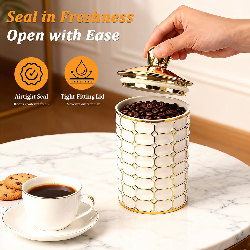 3-Piece Plastic Canister Set, Airtight Food Storage Containers Countertop & Pantry, BPA-Free Canisters for Flour