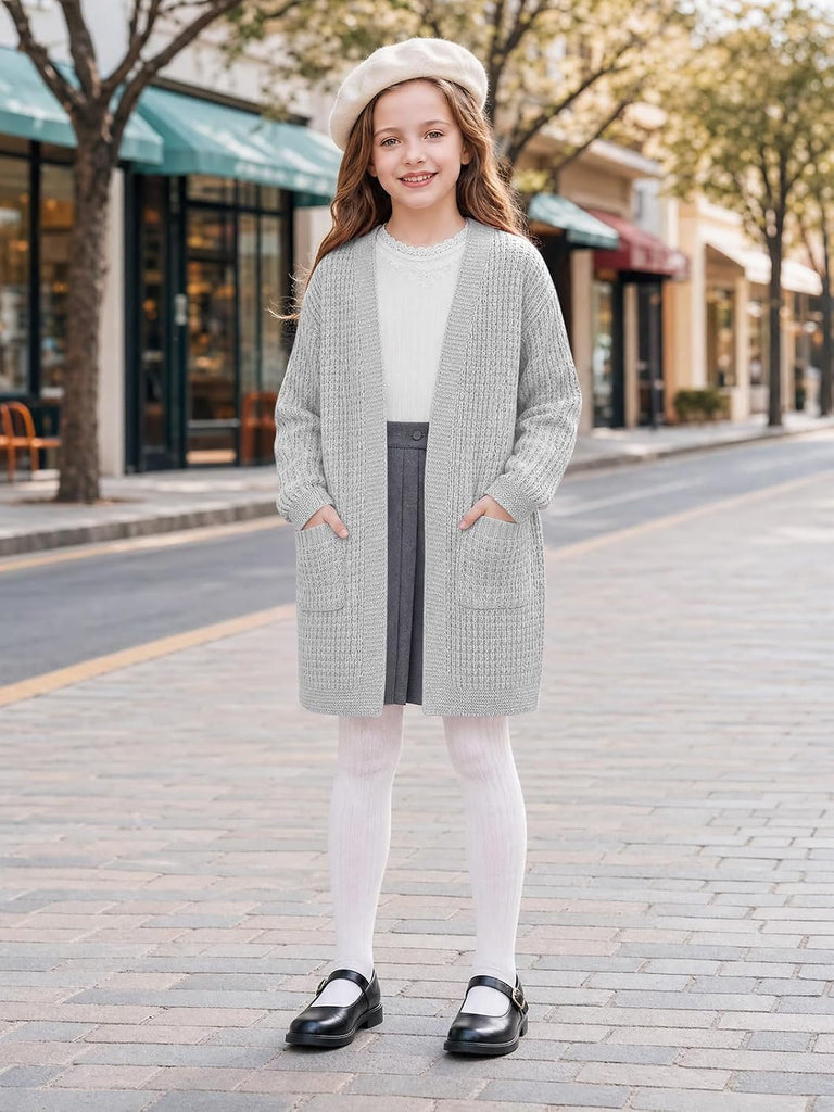 Sweater Kids Open Front Sweaters Outerwear
