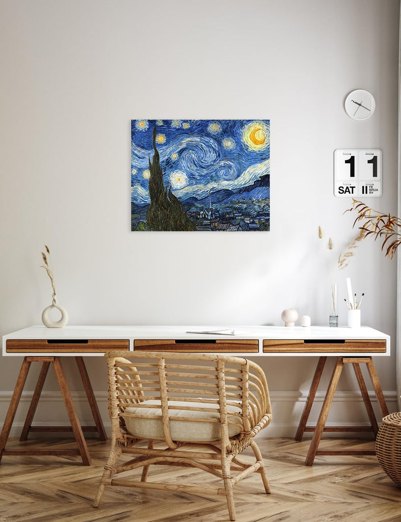 Van Gogh Starry Night Canvas Wall Art, 20x16 in