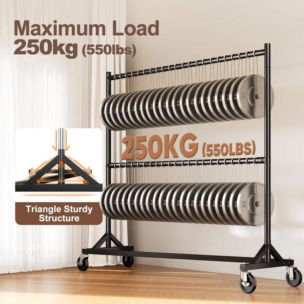Z Rack, Clothes Rack Hold 550LB Adjustable Height Double Rod Black