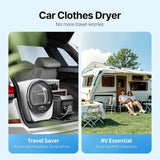S3 Compact Clothes Dryer 1 cu.ft Capacity 110V 1050W Portable Dryers Machine with Stainless Steel Drum 8 Drying Mode