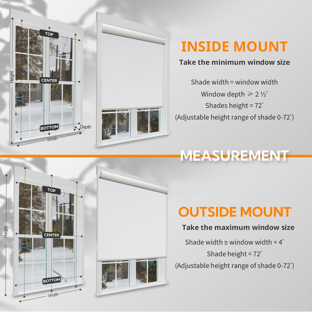 Motorized Black Blinds, Automatic Roller Shades White "