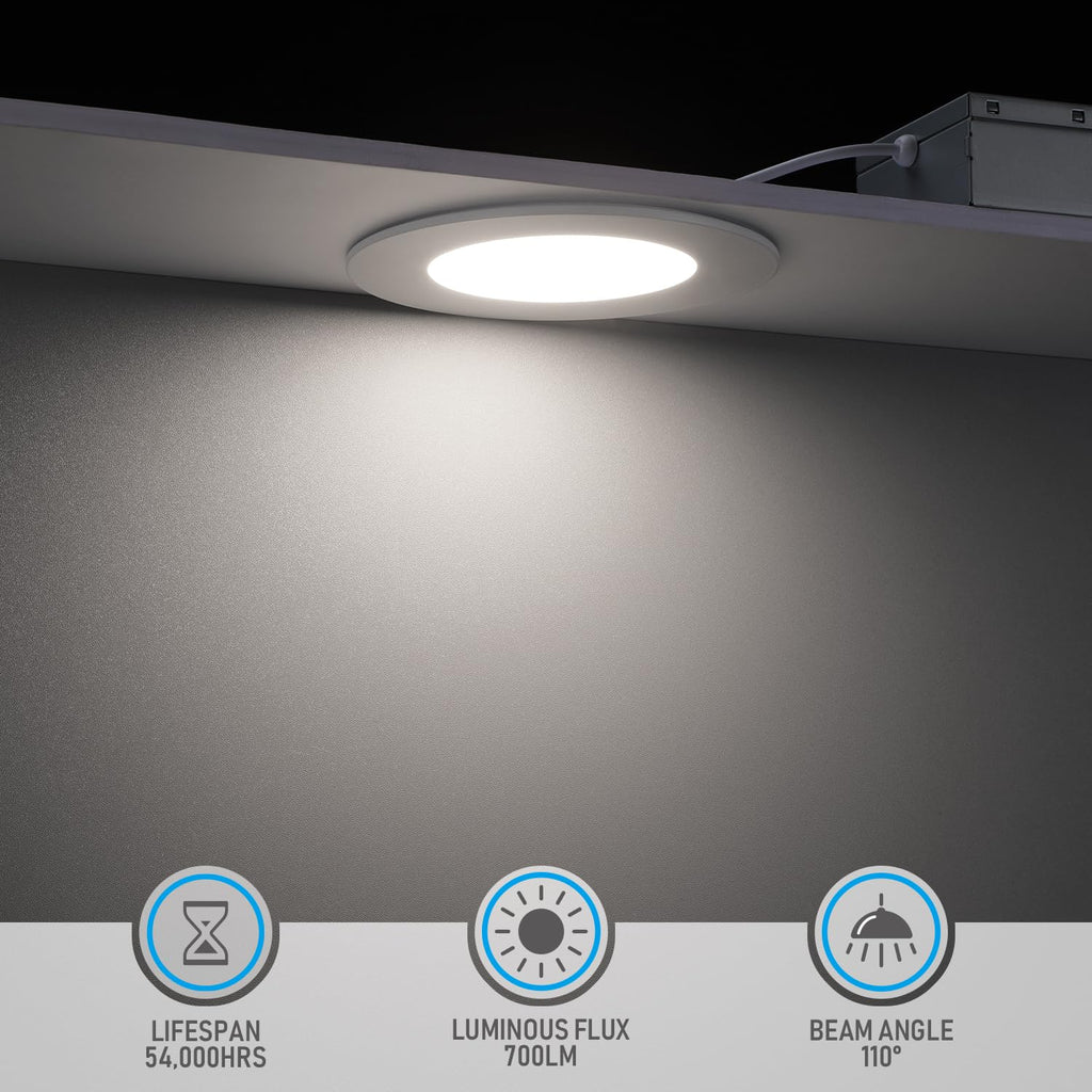 Ultra-Thin LED Recessed Light, 5000K Daylight