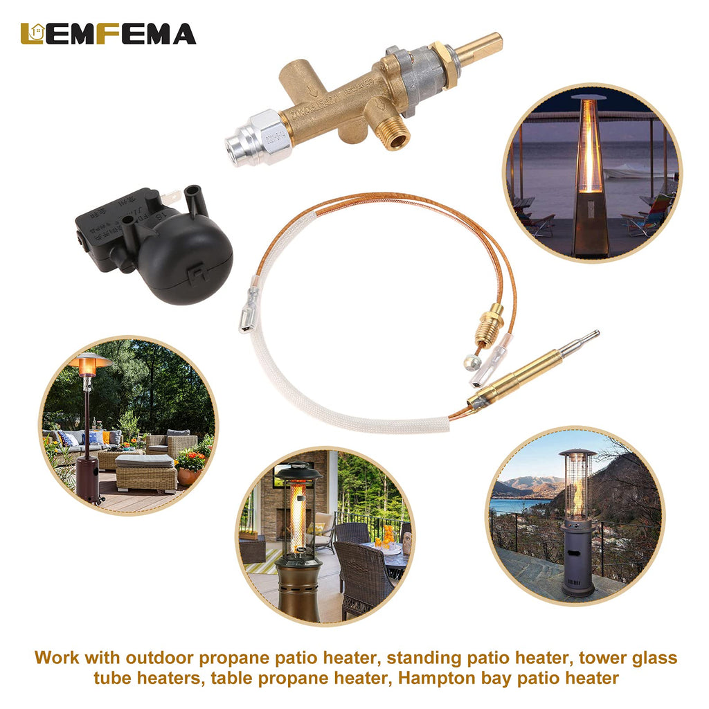 Replacement for Propane Patio Heater Control Valve & Thermocouple & Safety