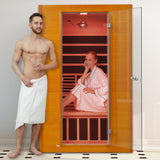 Springspa Far Infrared Sauna for Home, Home Indoor Infrared Sauna for 2-Person
