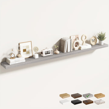 72 Inch Floating Shelves for Wall 1 Pack, 72" Wall Shelves for Books, Storage, Decor, Wall Mounted Floating Shelf
