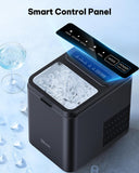 Ice Maker Countertop, 8 Ice Cubes in 6 Mins, 26.5 lbs/24H, 2 Bullet Ice Sizes, Self-Cleaning Bullet Ice Maker