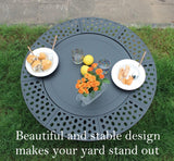 36 Inch Fire Pit with 2 Grills, Wood Burning Fire Pits for Outside with Lid, Poker and Round Waterproof Cover, BBQ& Outdoor Firepit & Round Metal - Image 6