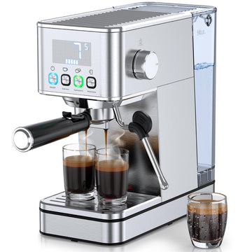 Espresso Machine 20BAR, Steam Frorther & Cold Brew, Stainless Steel
