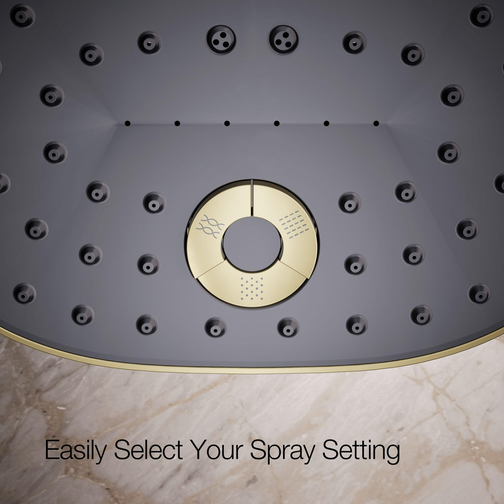 26290-G-AF Statement Three-function showerhead, 1.75 gpm, Vibrant French Gold