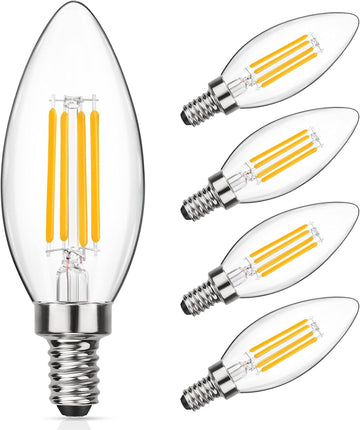 Dimmable E12 LED Candelabra Bulbs 2700K Soft Warm White