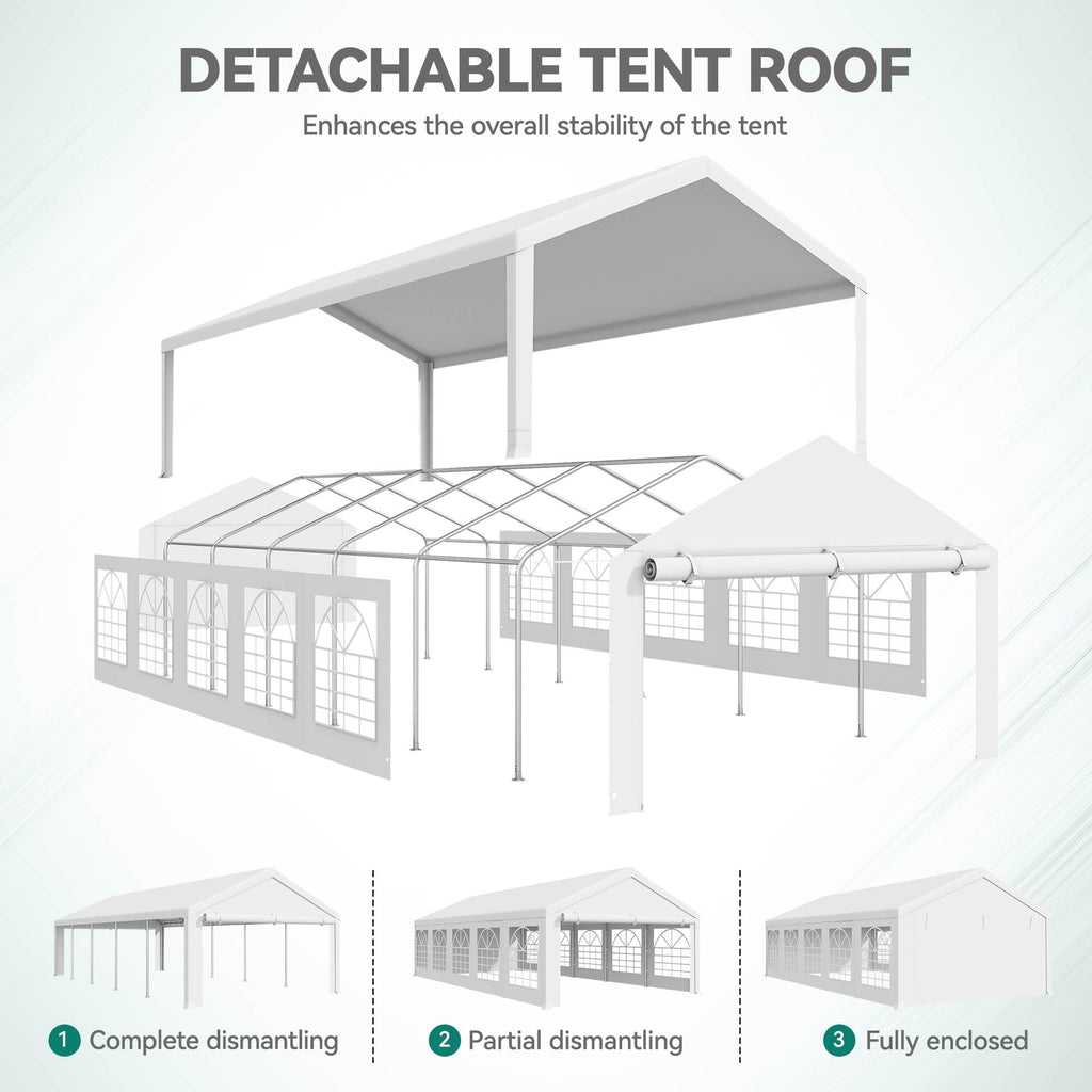 16x32FT Party Tent Heavy Duty PVC Wedding Event Shelters
