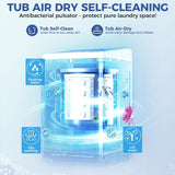 Portable Washing Machine, 20Lbs Capacity Full-Automatic Portable Washer Machine, 2.8Cu.ft Compact Laundry Machine with