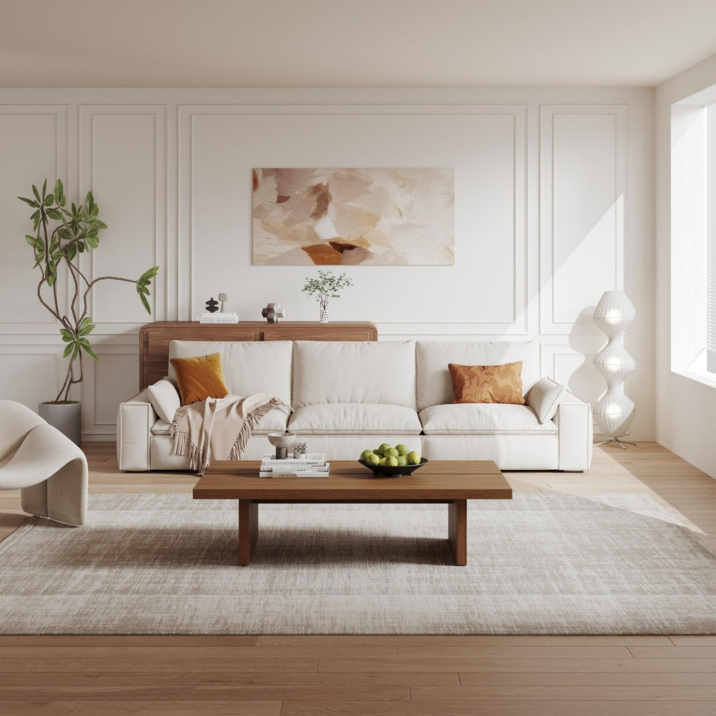 47" Low Coffee Table, Minimalist Modern Coffee Tables