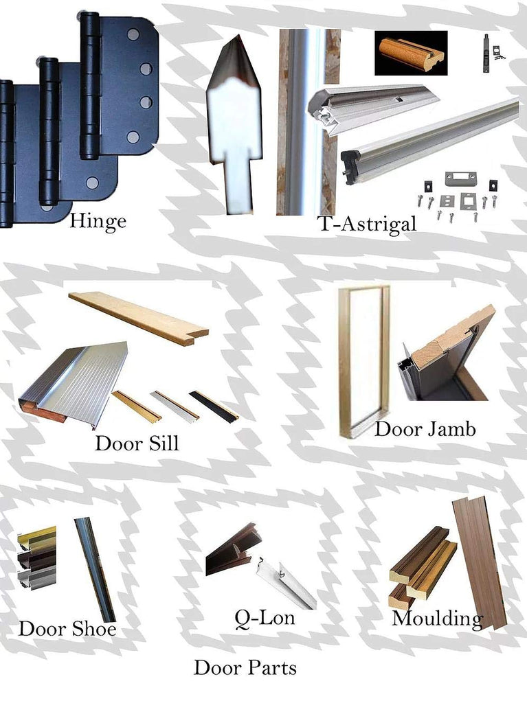 Wrought Iron Exterior Entry Door Single 36"X96" Side Door Pre-Hung with Frame Strong Safe, Glass Panels Opened Left
