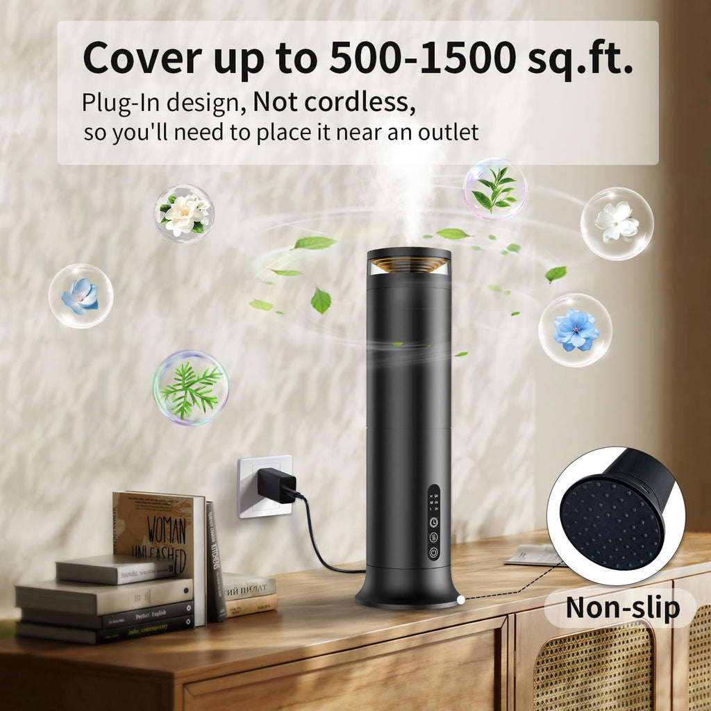 Waterless Essential Oil Diffuser for Large Room, Scent Diffuser