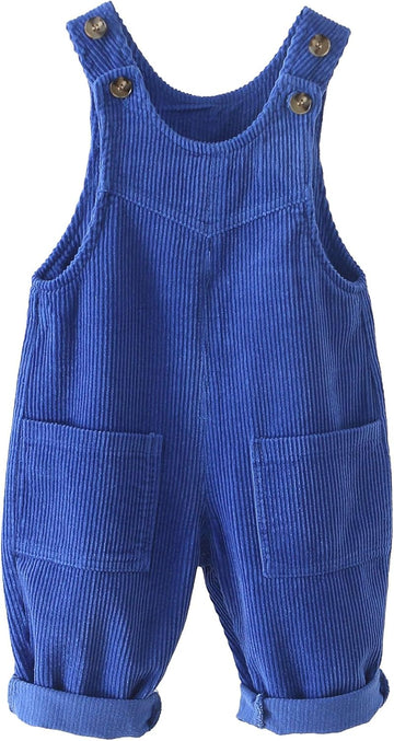 Baby Boy Girls Corduroy Overalls Toddler Bib Pants Infant Suspender Jumpsuit Romper Fall Outfit
