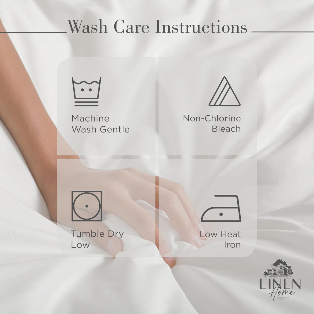 Home 100% Cotton Percale Sheets King, 4 Pc Cooling Set - White