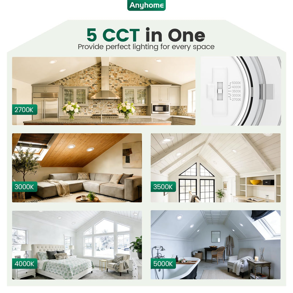 4 Inch Gimbal Led Recessed Lighting Retrofit 4 Pack