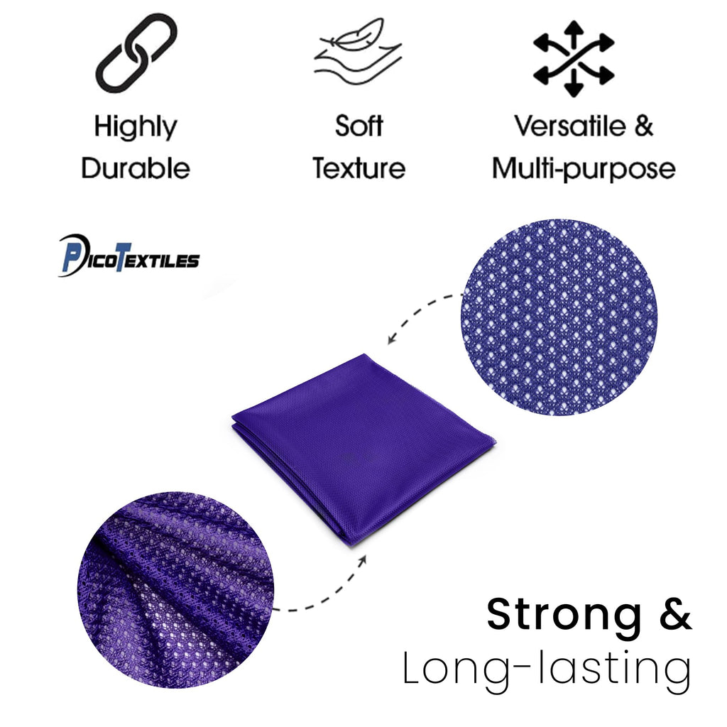Textiles 3 Yard Bolt Purple Micro Mesh Athletic Jersey Fabric