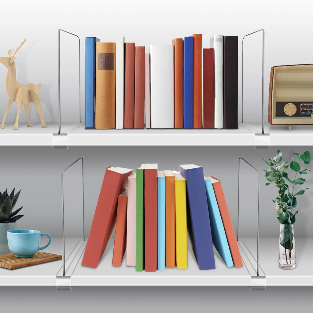 Acrylic Shelf Dividers for Closet Organization 6PCS Closet Shelf Divider Closet Dividers for Shelves Shelf Organizer
