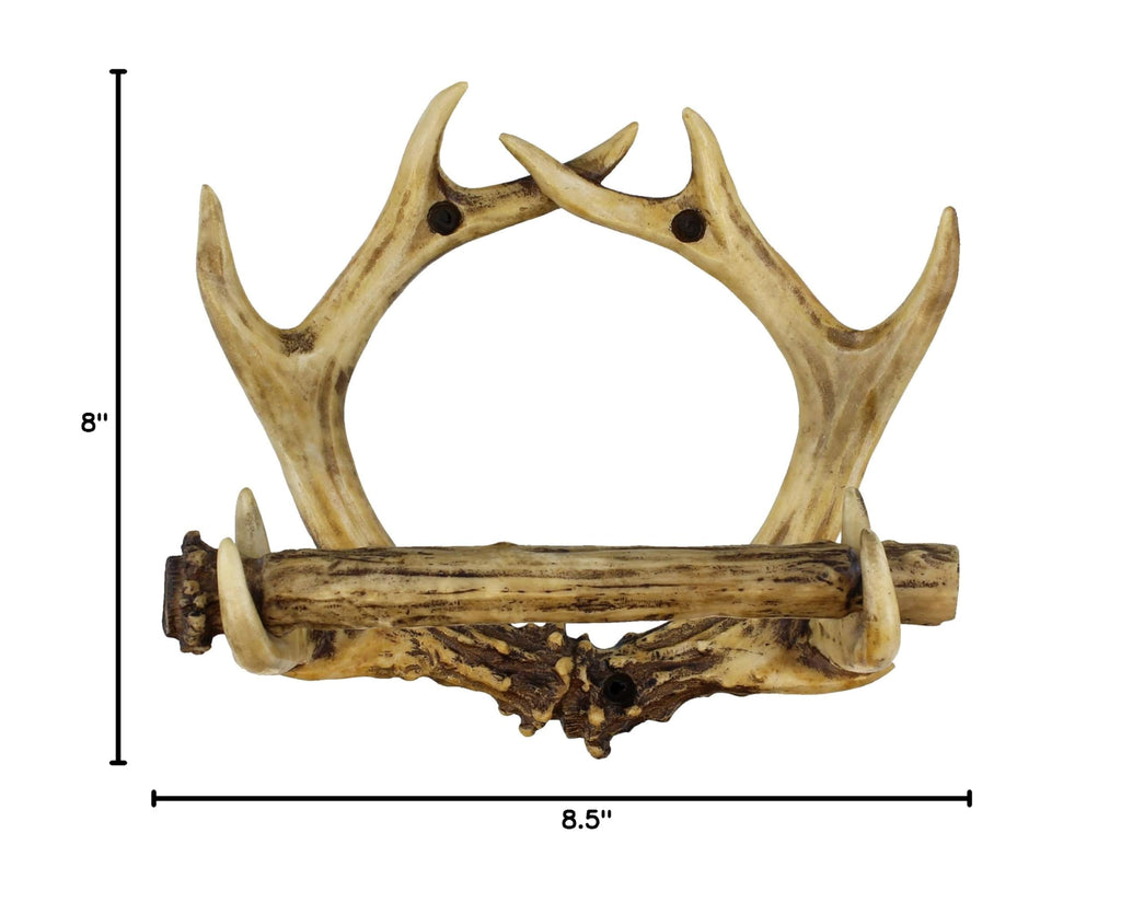 Deer Antler Wall Mounted Toilet Paper Holder - Bathroom Decor