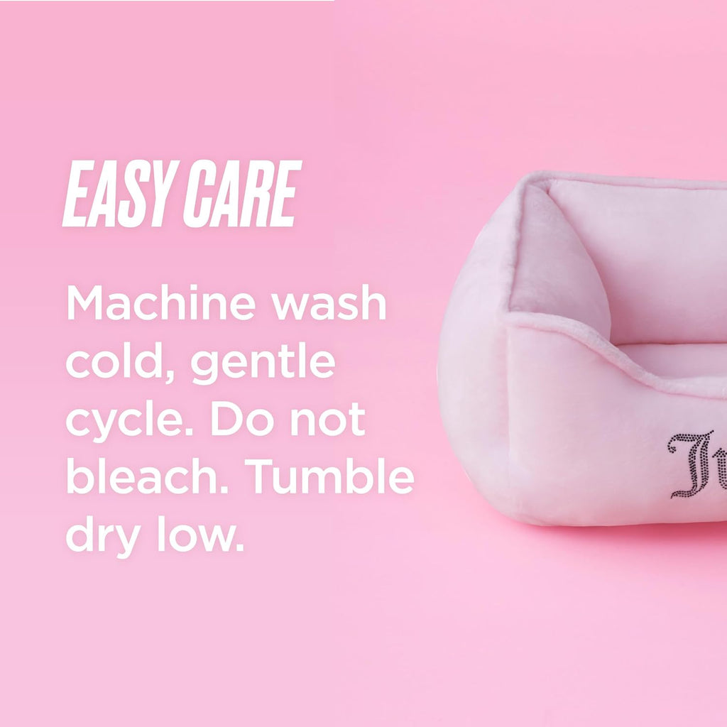 Crown Bling Pink Pet Bed for Dogs and Cats - Medium