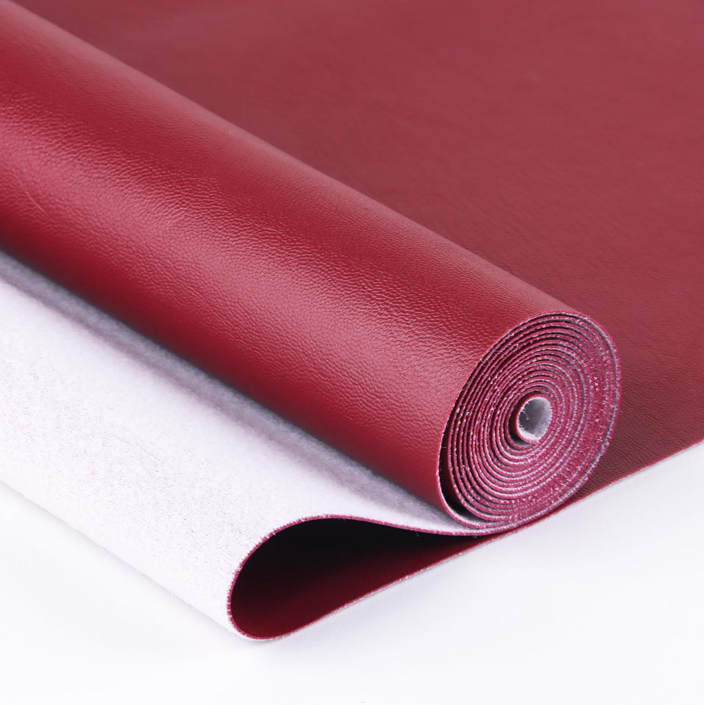 Faux Leather Sheet Fine Texture Surface One Yard Leather Fabric for DIY Crafting Thick Durable Synthetic Repholstery