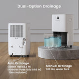 80 Pints Energy Star Dehumidifier for Home, Basement with Drain Hose, Front LED Display and 1.06 Gal Water Tank