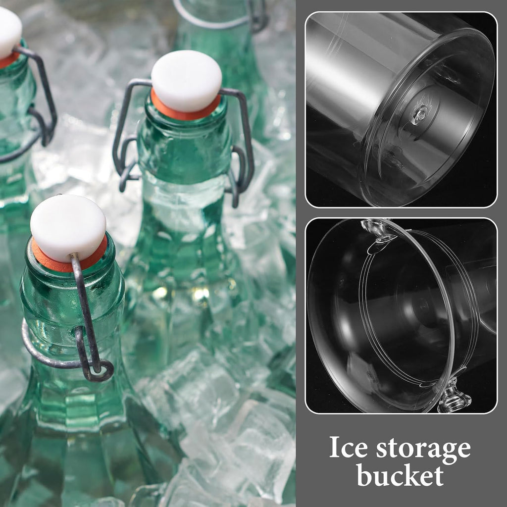 Ice Bucket Acrylic with Handles for Bars and Nightclubs