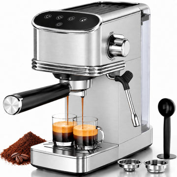 Stainless Steel 20 Bar Espresso Machine with Milk Frother