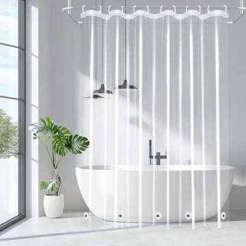 Clear Shower Curtain Liner 72 x 78 inch Long, High End 135g/m PEVA