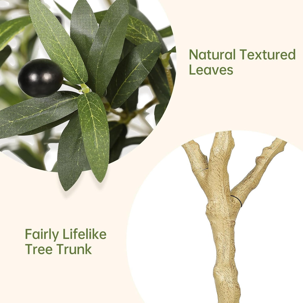 8ft Olive Trees Artificial Indoor with Realistic Appearance