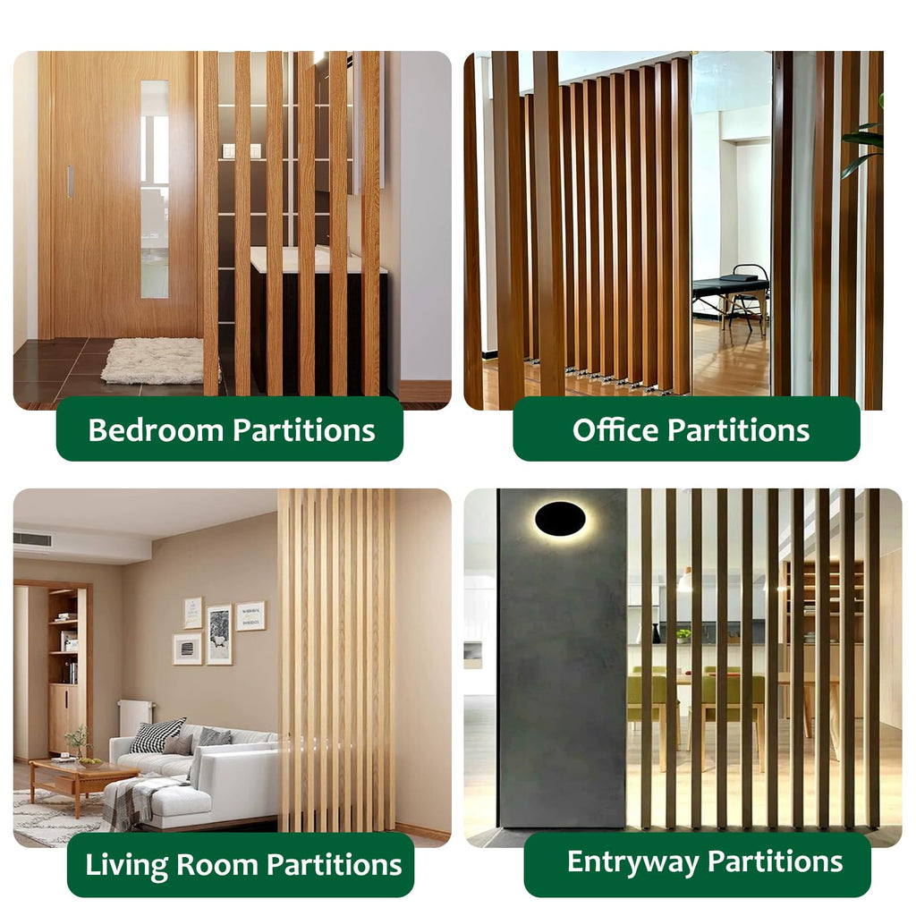 Floor to Ceiling Room Divider Wall Post Partition, Aluminum Wall Partition No Drilling, Stable Entrance Partition
