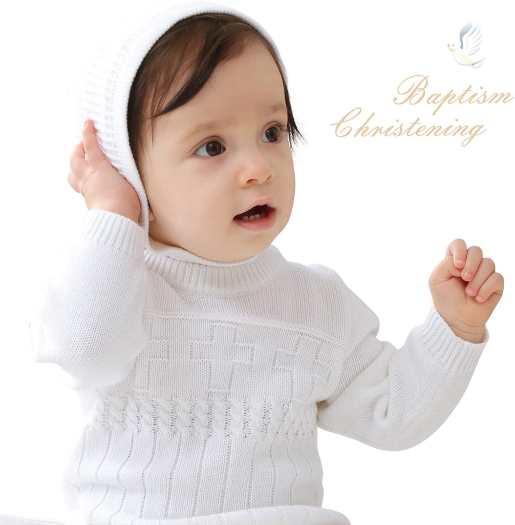 2 Pc Knit - Boy Clothes,Baptism Christening Outfits
