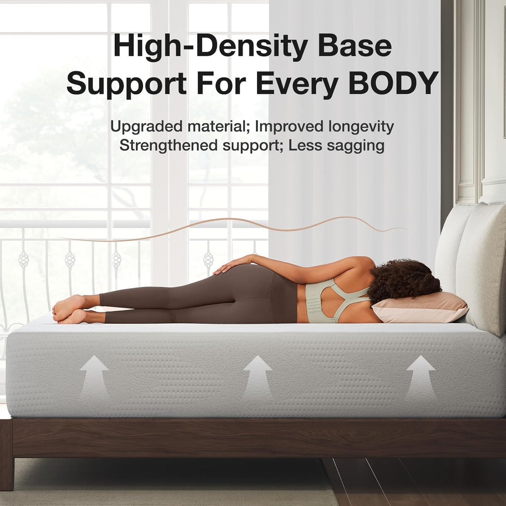 Queen Size Mattress, 14 Inch Gel Memory Foam Mattress for Cooling | Cooling Night Sleep & Pressure Relief & Motion
