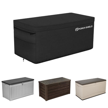 Patio Deck Box Cover (Upgrade), 62 x 29 x 28 inches, Black